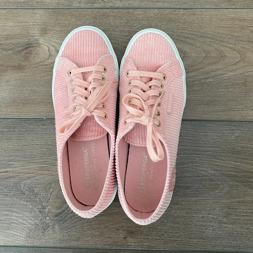 Superga x Something Navy Corduroy 2750 - Picture 1 of 7